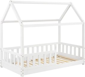 Detská posteľ 80×160 cm s roštom a ochrannou zábranou