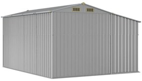 Záhradná kôlňa sivá 277x365,5x179 cm pozinkovaná oceľ