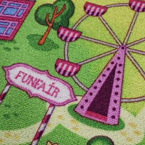 Associated Weavers, Detský kusový koberec cesty Sweet Town, 95x133, viacfarebná, detská izba