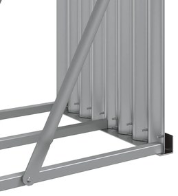 Držiak na polená zelený 234x45x100 cm pozinkovaná oceľ