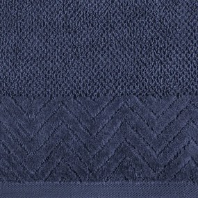 Dekorstudio Uterák LOREN so zamatovým okrajom - granátovomodrý Rozmer uteráku: 70x140cm