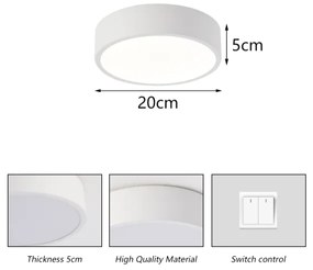 Brilagi - LED stropné svietidlo POOL LED/18W/230V 3000/4500/6000K pr. 20 cm biela