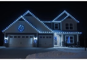 Vianočné svetielka vonkajšie FLASH studená biela 1000 LED