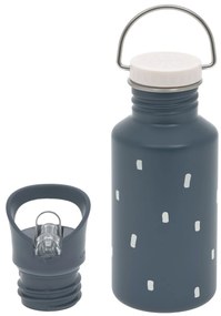 Antikorová fľaša na pitie - Happy Prints midnight blue