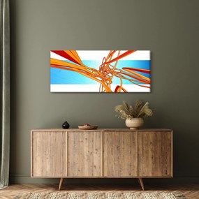 Obraz - Prepletené čiary, abstrakcie (120x50 cm)