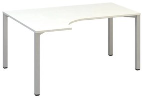 Ergonomický stôl ProOffice B 180 x 120/80 cm, ľavý, biela