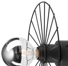 Nástenné svietidlo MONTANA 1xE27/15W/230V pr. 30 cm čierna