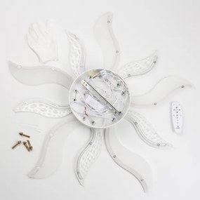 Brilagi - LED Stmievateľný prisadený luster TWIST LED/65W/230V 3000-6500K biela + DO