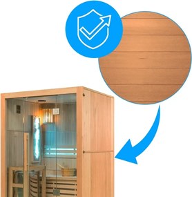 BPS-koupelny Fínska sauna Relax HYD-3940 150x120, 3-4 osoby