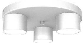 EUlight Stropné svietidlo Dixie, 3x biele kovové tienidlo, w, o