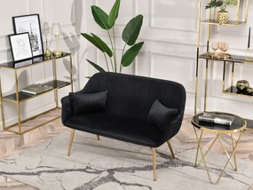 Pohovka Osmol S (čierna + zlatá). Akcia -21%. Vlastná spoľahlivá doprava až k Vám domov. 1111415