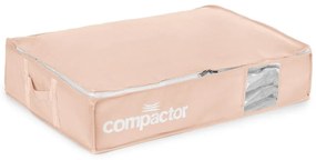 Vákuový plastový úložný box pod posteľ 65x45x15,5 cm Pink Edition – Compactor