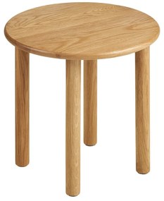 Okrúhly odkladací stolík z dubového dreva ø 40 cm Jena – House Nordic