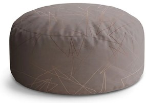 Taburet Circle trojuholníková abstrakcia, sivá