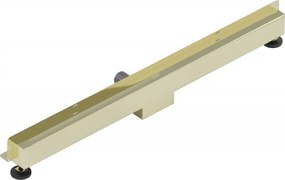 Mexen Flat nerezový sprchový žľab na stenu 80 cm vzor 2v1, zlatá, 1530080