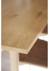Jedálenský stôl v dekore duba v prírodnej farbe 100x220 cm Plainfield – Rowico