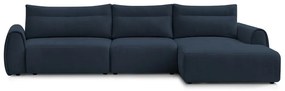 Tmavomodrá rohová pohovka Aden – Bobochic Paris