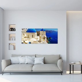 Obraz - Santorini, Grécko (120x50 cm)