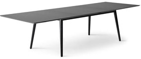Čierny rozkladací jedálenský stôl s čiernou doskou 100x210 cm Meza – Hammel Furniture