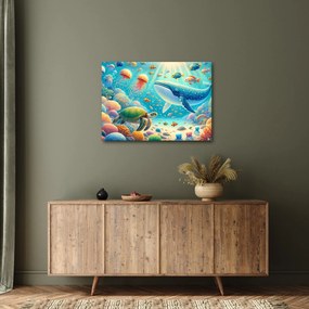 Obraz - Svet pod hladinou (70x50 cm)