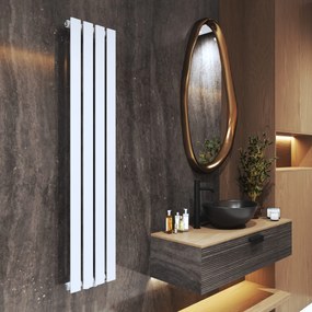 Gamma Vertical, vykurovacie teleso 296x1400 mm, 458 W, biela matná, GMA-VERT-1400296-WH