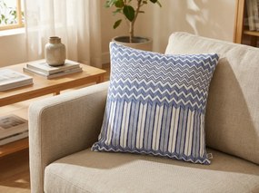 Obliečka na vankúš GRAPHIC 45x45 cm, modrá