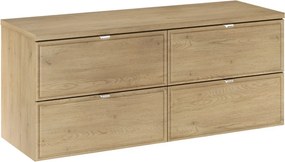 Závesná skrinka pod umývadlo Terra s doskou 120 cm dub cremona