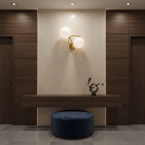 Toolight Toolight, nástenné svietidlo 2xG9, G132-2W, zlatá, OSW-02606