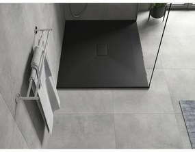 Mexen Hugo, SMC obdĺžniková sprchová vanička 110 x 100 cm, čierna matná, 42701011