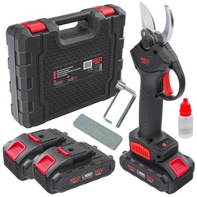 Akumulátorové záhradné nožnice RTSA0063, 20V | RED TECHNIC