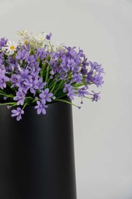 Dizajnový kvetináč BERBELO, sklolaminát, výška 80 cm, čierny mat