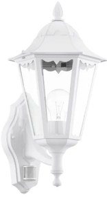 Eglo 93447 - Vonkajšie nástenné svietidlo s čidlom navedie 1xE27/60W/230V