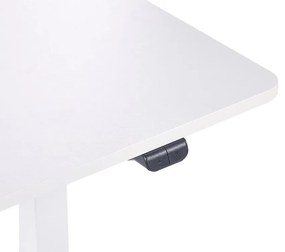 Elektricky nastaviteľný písací stôl 120 x 60 cm biely GRIFTON Beliani