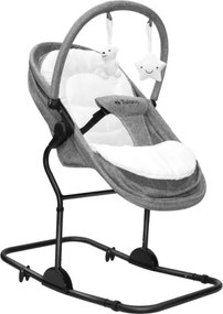 Detské hojdacie kreslo 4v1 Moon 35 sivé