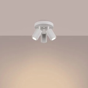 Sollux SL.1544 - Bodové svietidlo KARBON 3xGU10/10W/230V biela