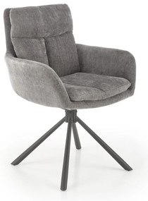 Jedálenská stolička HALSA 1 ks sivá