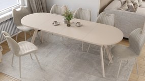 Mazzoni ALMO Kašmír / kašmírové nohy - OVÁLNY ROZKLADACÍ STÔL 140-240 cm PRE 10-12 OSÔB