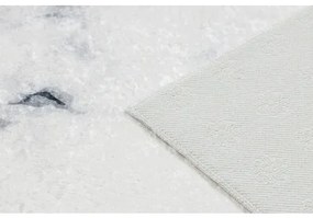 ANDRE 1220 umývací koberec Mramor, geometrický protišmykový - biely Veľkosť: 120x170 cm