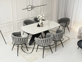 Stolička Roza (sivá + čierna). Vlastná spoľahlivá doprava až k Vám domov. 1111265