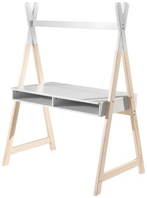 Biely detský písací stôl Vipack Kiddy