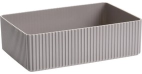Kozmetický organizér Stripe hnedá, 21 x 6 x 14 cm