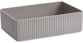 Kozmetický organizér Stripe hnedá, 21 x 6 x 14 cm