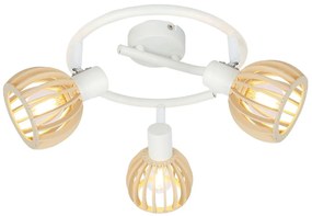 Candellux ATARRI Spiral 3X25W E14 White Wood 98-68125