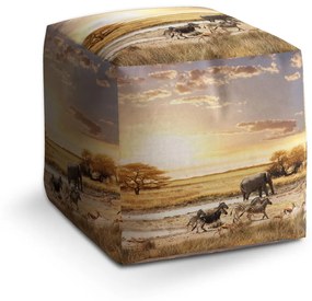 Sablio Taburet Safari: 40x40x40 cm