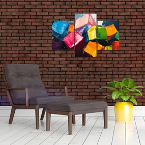 Obraz - Farebné kocky (90x60 cm)