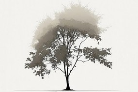 Obraz minimalistický listnatý strom - 90x60