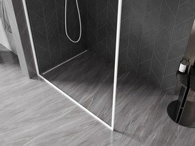 Mexen Kioto-F L, sprchová zástena s rámom 70 x 202 cm, 8 mm číre sklo, biely profil, 800-070-174-20-00