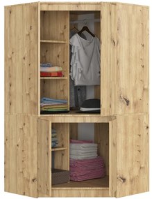 Rohová skriňa S100 4D CLP dub artisan