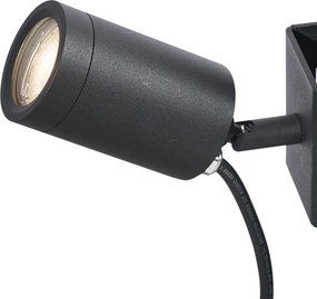 Vonkajší reflektor čierny na strom GU10 50 mm otočný a naklápací IP65 - Solo