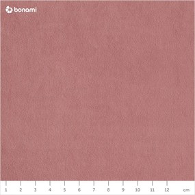 Ružová zamatová rozkladacia rohová pohovka Miuform Stylish Stan L, pravý roh